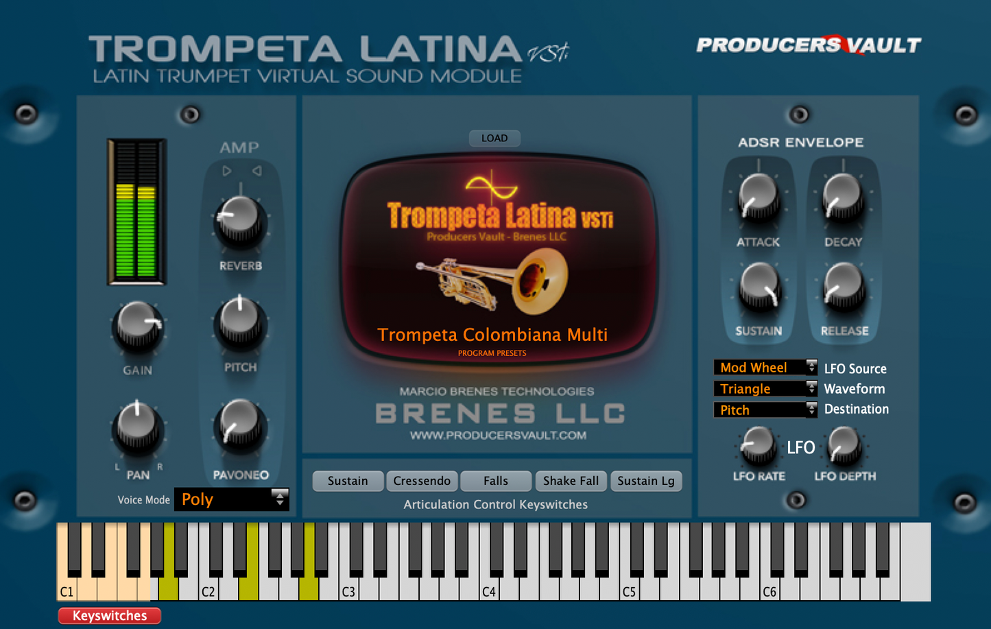 Trompeta Latina VSTi (Mac OS VST and AU Plugin)